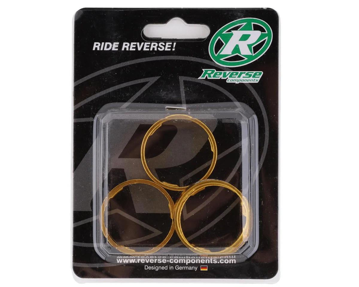 Reverse Components Ultralight Headset Spacer Set (Gold) (4) - view 2